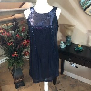 Navy blue sequin dress by Another Thyme. Size 8